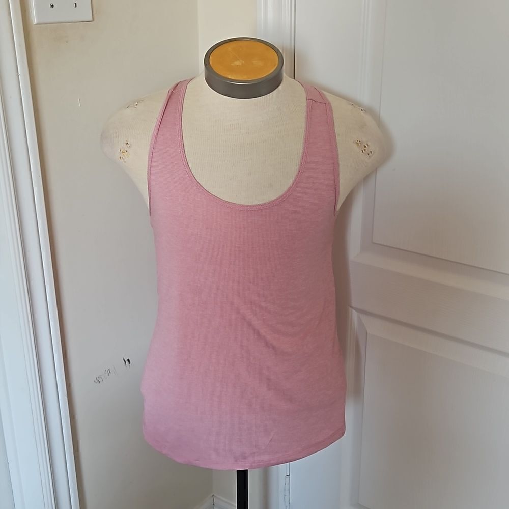 RBX Women's Active Racer Back Top Medium Pink & White